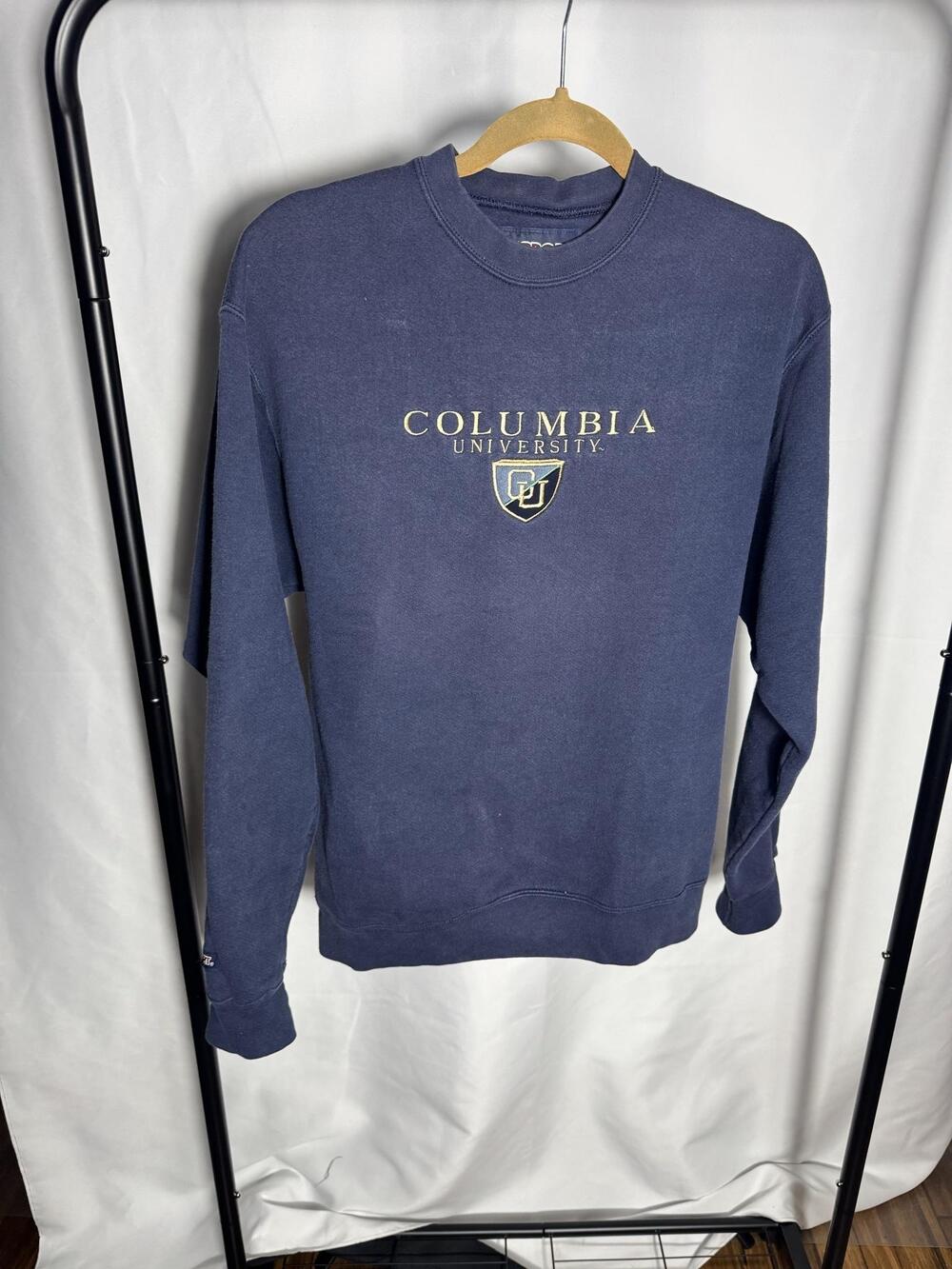 JanSport Columbia University Sweatshirt Mens Medium Blue Crewneck Pullover